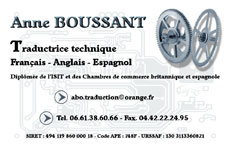 Carte professionnelle traduction